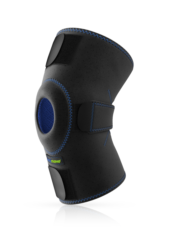 Actimove Sports Edition Knästöd Öppen knäskål, Justerbart Universal Svart