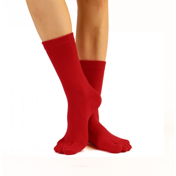 TOETOE Essential Mid-calf Tåstrumpor, röd